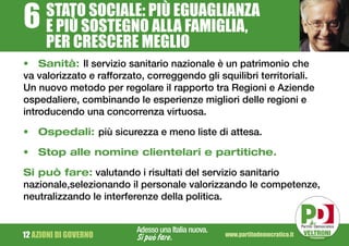 Programma Partito Democratico elezioni 2008