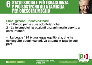 Programma Partito Democratico elezioni 2008