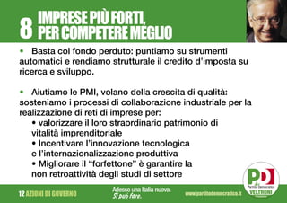 Programma Partito Democratico elezioni 2008