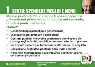 Programma Partito Democratico elezioni 2008