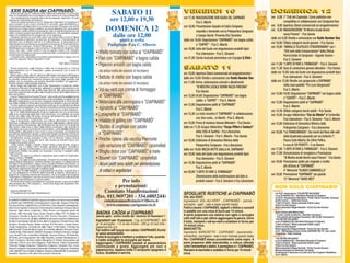 Programma sagra ciapinabò 2014 - Carignano