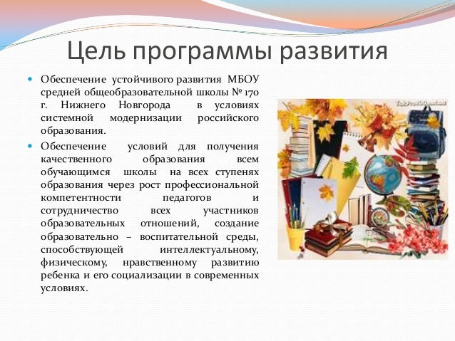 Презентация Программы Развития Учреждения Дополнительного Образования