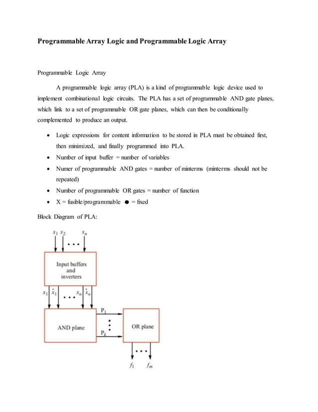 Programmable array-logic-and-programmable-logic-array | PDF