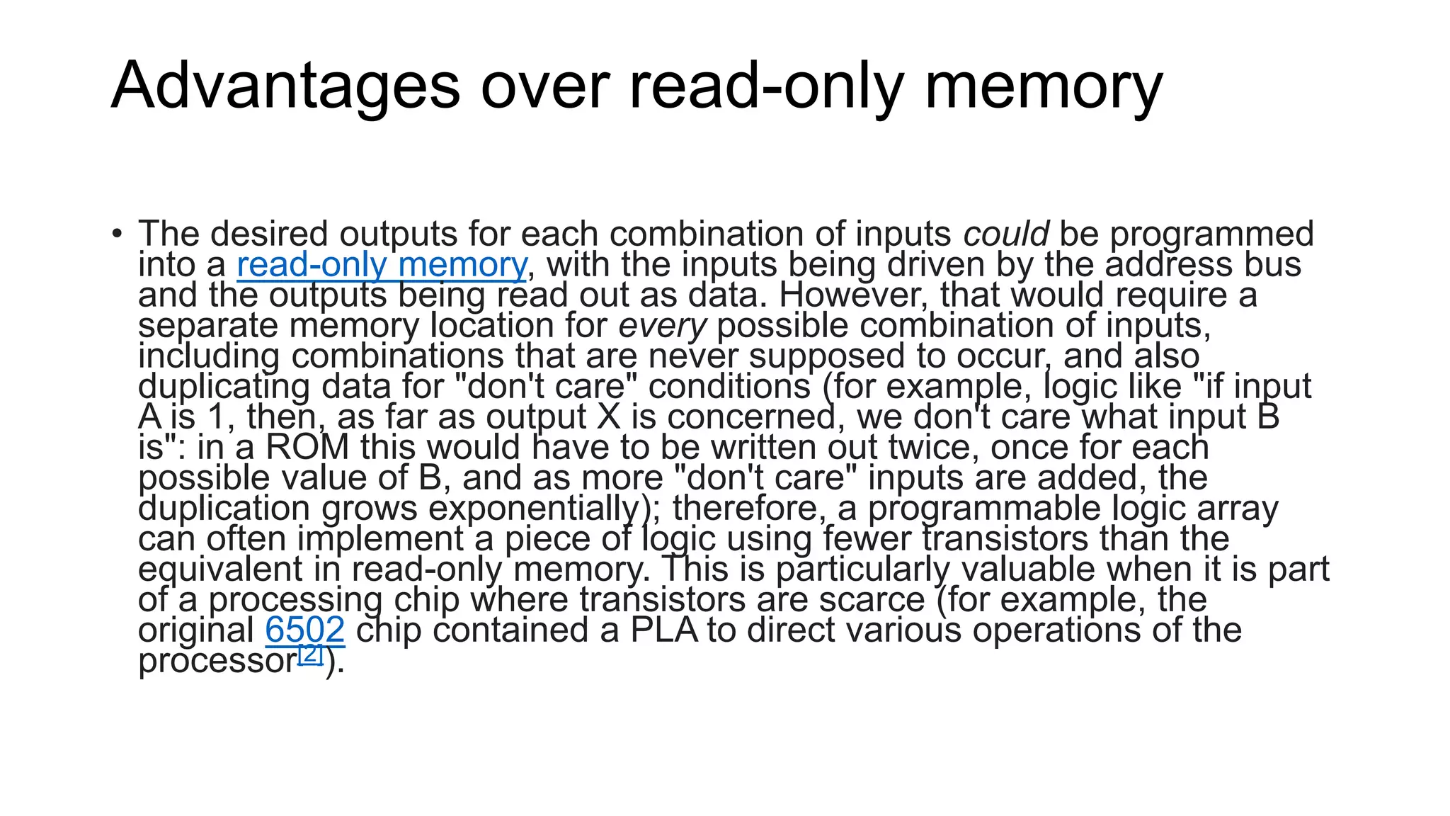 Programmable logic array | PPT