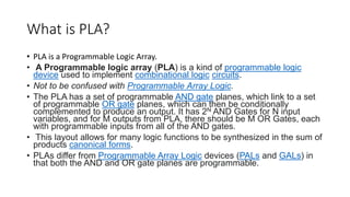 Programmable logic array | PPT
