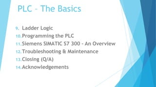 Programmable Logic Controller and ladder logic | PDF