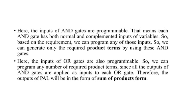 Programmable logic devices | PPTX
