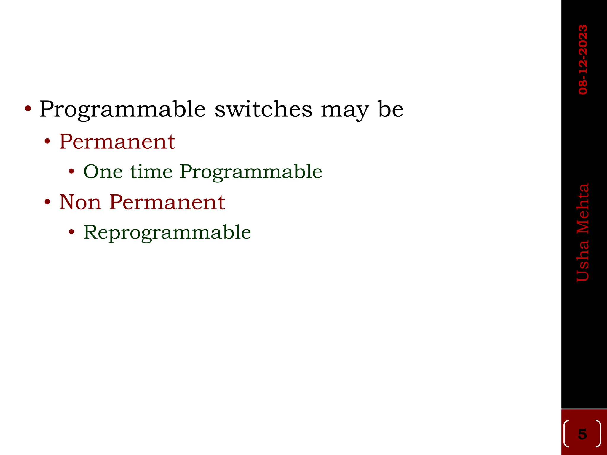 Programmable Switches for Programmable Logic Devices | PDF
