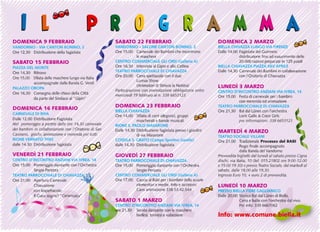 Programma carnevale biella 2014