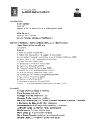 Programma convegno 4.5 maggio