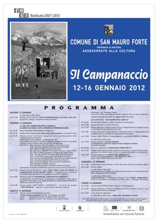 Programma il  campanaccio 2012
