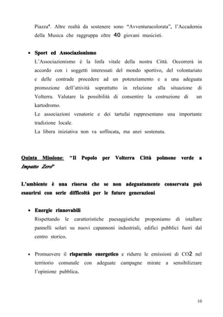 Programma Il Popolo Per Volterra