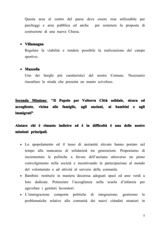 Programma Il Popolo Per Volterra