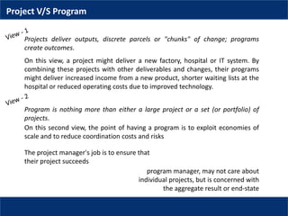 Project Either Program management - Fundamentals | PPTX