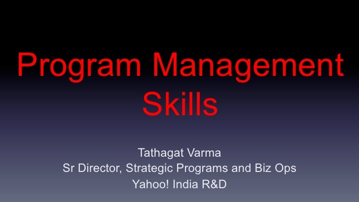 program management skills program management skills
