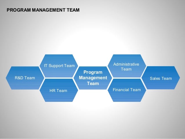 Program Management Team PowerPoint Charts