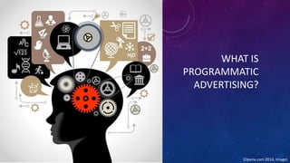 WHAT IS
PROGRAMMATIC
ADVERTISING?
(Openx.com 2014, Image)
 