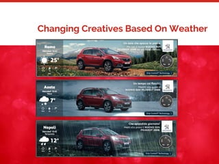35
Changing Creatives Based On Weather
 