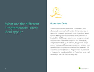 The buyers guide to Programmatic Direct by Google | PDF