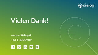 Vielen Dank!
www.e-dialog.at
+43-1-309 09 09
 