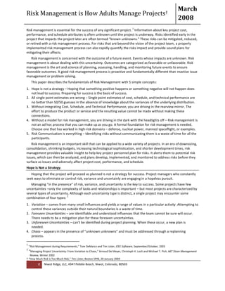Programmatic risk management | PDF