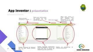 App Inventor : présentation
27 PM3241 6 février 2024
 