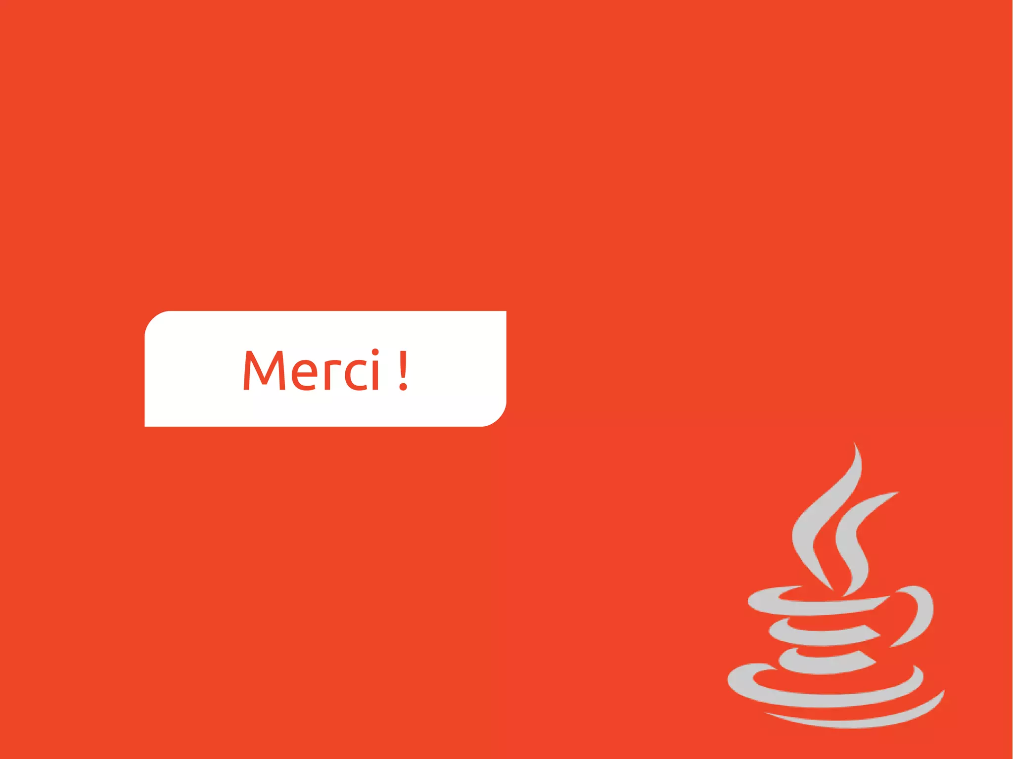 Merci !

 