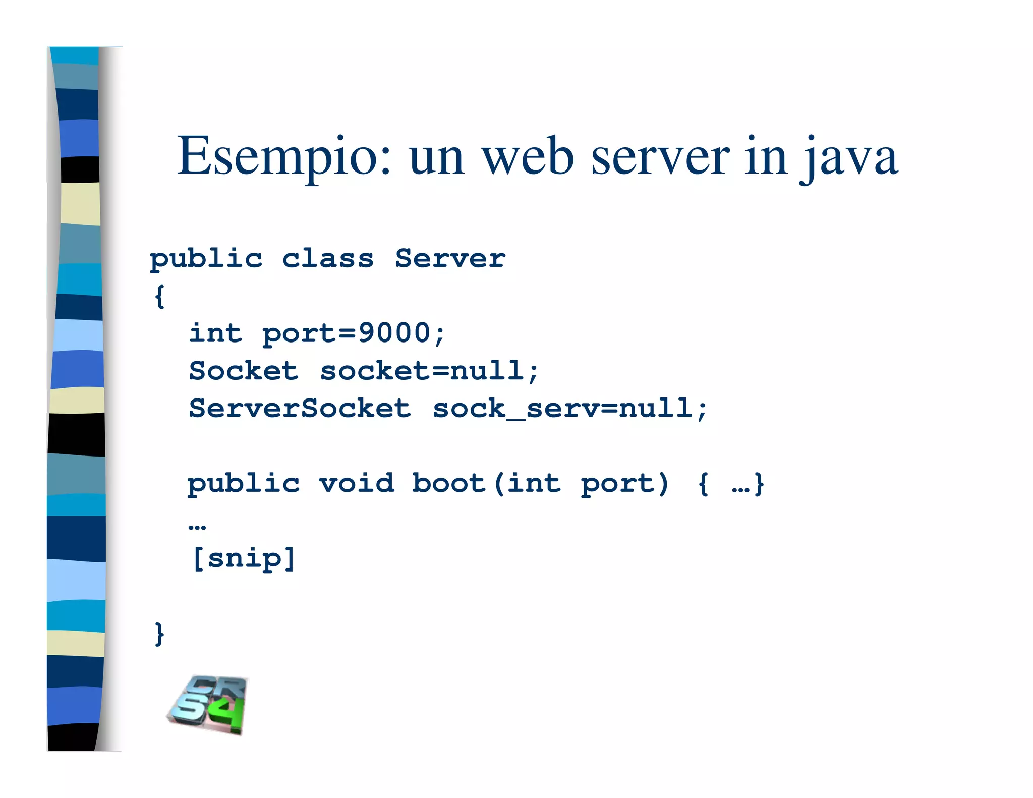 Programmazione concorrente in Java (vecchio modello)