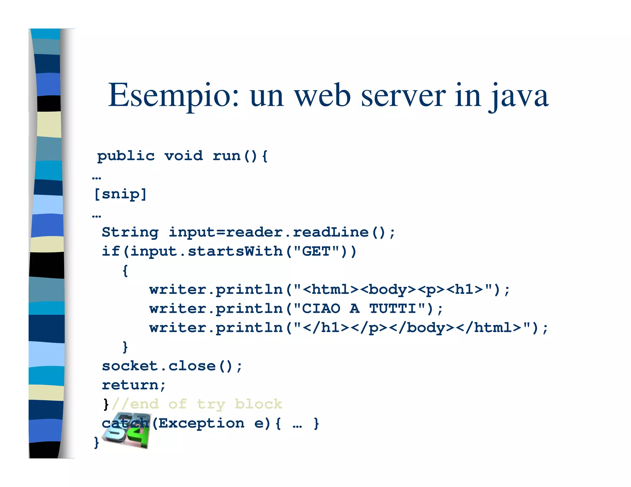 Programmazione concorrente in Java (vecchio modello)