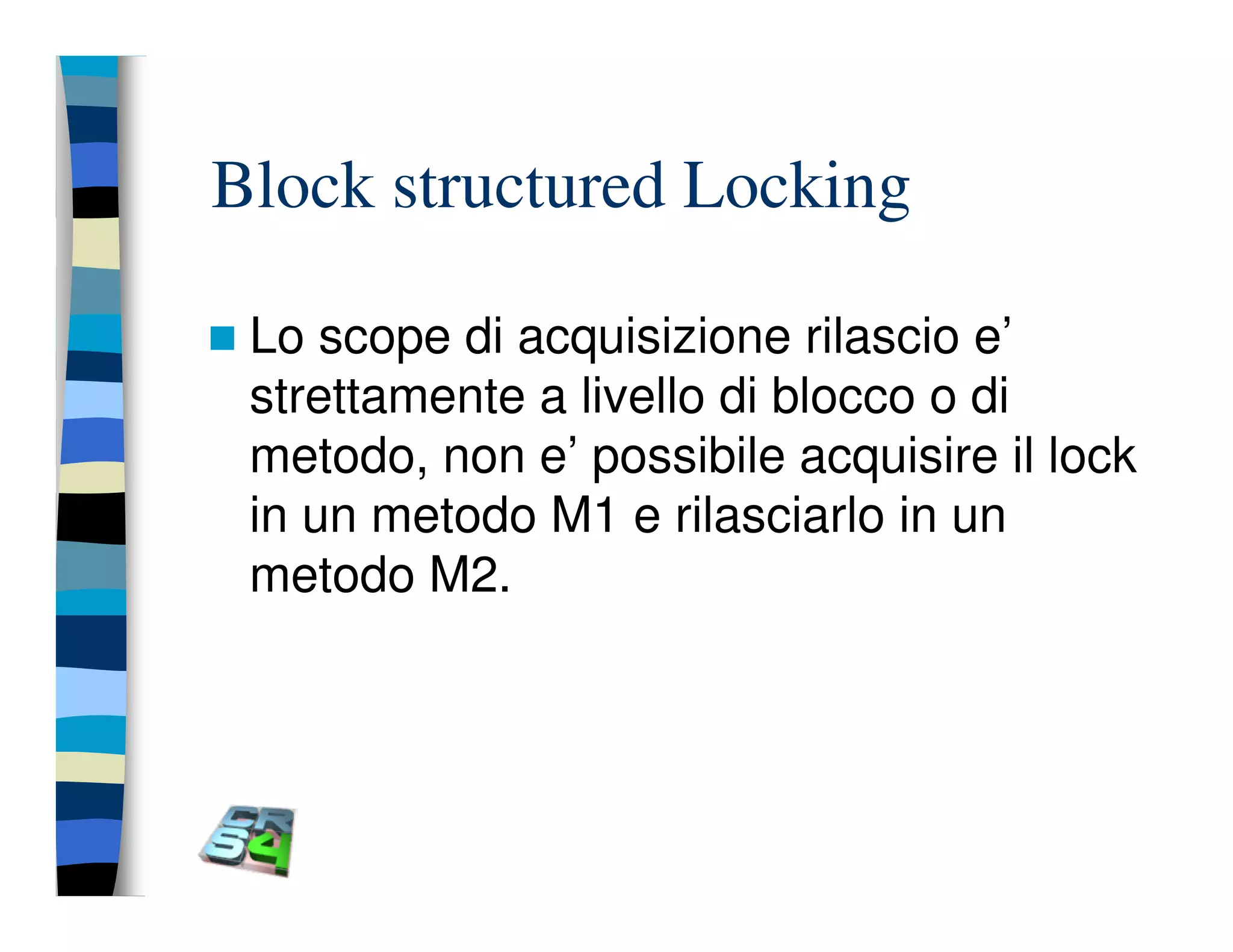 Programmazione concorrente in Java (vecchio modello)