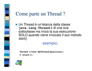 Programmazione concorrente in Java (vecchio modello)