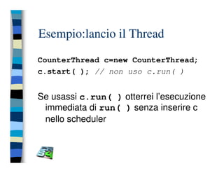Programmazione concorrente in Java (vecchio modello)
