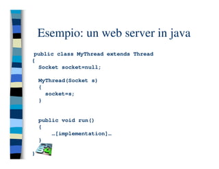Programmazione concorrente in Java (vecchio modello)
