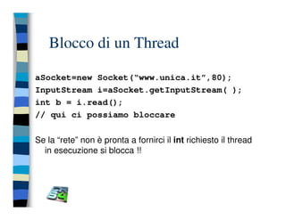 Programmazione concorrente in Java (vecchio modello)