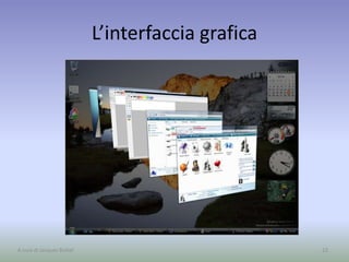 L’interfaccia grafica
22A cura di Jacques Bottel
 