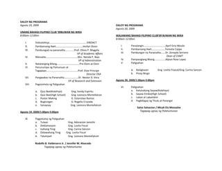 Programme
