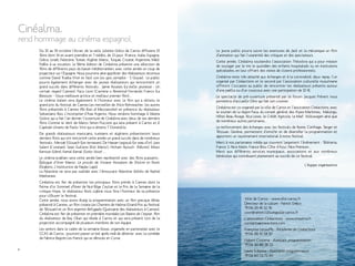 Programme du festival cinealma 2014