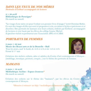 11
MAKING OF DU FILM "MUCH LOVED"
SUNRUN Films
Vendredi 17 mars / 19 h
Maison de la Vie Associative - Salle de conférence
Après son passage-sensation à la Quinzaine des
réalisateurs lors du Festival de Cannes, où il a été nominé
dans 4 catégories, le film Much Loved de Nabil Ayouch est
sorti sur les écrans français en septembre 2015.
Malgré la polémique marocaine autour de sa sortie, il a été
récompensé par deux prix : le Meilleur film francophone
aux Lumières de la presse étrangère en 2016 et le
Valois du meilleur film au Festival du film francophone
d'Angoulême en 2015. Loubna Abidar, qui incarne l’héroïne du film, a de son côté été
nommée aux Césars dans la catégorie Meilleure actrice.
L’équipe de SUNRUN Films, présente sur le tournage,
en a produit le making of, projeté lors de cette soirée :
Camélia Montassere en tant que première assistante à la
réalisation et actrice ; Aurélien Réal, en tant que réalisateur
du making of du film et photographe de plateau, à la
demande de Nabil Ayouch avec qui il partage la même
vision du cinéma.
À noter :
Camélia Montassere et Aurélien Réal seront présents pour échanger avec le public à
l’issue de la projection et partager leur expérience sur ce tournage, sur le scandale qui
en a découlé et sur la condition des femmes en général.
 