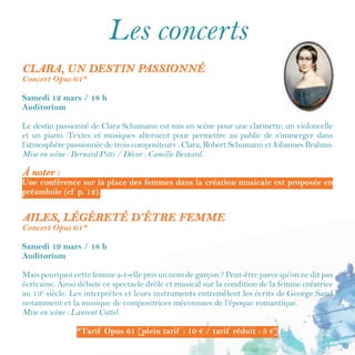 21
ANNA, ANITA, GIULIETTA ET LES AUTRES
Cie
L’Arsenal d’apparitions & Cie L’Éblouie
Conception et mise en scène d’André Roche
Samedi 1er
avril / 20 h 30
Dimanche 2 avril / 17 h
Auditorium
Les Cie
L’Arsenal d’apparitions et L’Éblouie
proposent une création partagée de théâtre
musical, conçue à partir d’extraits de films de
Federico Fellini, Pier Paolo Pasolini, Ettore
Scola, etc., et de leurs musiques.
Anna (Magnani), Anita (Ekberg), Giulietta
(Massina) et bien d’autres actrices ont porté
des paroles de femmes de toutes conditions,
dans des films pourtant réalisés par des
hommes. En rejouant au théâtre des scènes
tirées de films majeurs, illustrées de leurs
musiques et en les confrontant à la parole de femmes d’aujourd’hui, cette création fera entendre
les débats, les conflits, les luttes sociales (féministes et autres), mais aussi la part d’espoir et de
rêve issue d’un cinéma essentiel.
Le spectacle associera des actrices et acteurs amateur(e)s à des artistes professionnel(le)s.
À noter :
Les deux représentations seront suivies d’un débat entre les acteurs et le public.
La Cie
L’Éblouie est une toute nouvelle compagnie alençonnaise de théâtre et de théâtre
musical. Ces membres se sont rencontrés l’an dernier lors du travail d’adaptation des
"Monologues du vagin", mêlant amateurs et professionnels, sous la direction d'André
Roche de la Cie
L’Arsenal d’apparitions. Forts et fiers de cette production, ils ont décidé
de poursuivre l’expérience ensemble. "Anna, Anita, Giulietta et les autres" est leur
première création.
Anna, Anita, Giulietta et les autres
paroles de femmes du cinéma Italien
une création partagée mise en scène par André Roche
pour le festival Culture(s) Elles et cinéma
présente
 