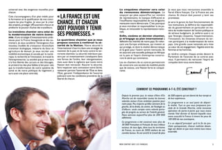 4 EMMANUEL MACRON PRÉSIDENT. MON CONTRAT AVEC LES FRANÇAIS
Le cinquième chantier sera celui
du renouveau démocratique. Le
soupçon qui pèse aujourd’hui sur nombre
de représentants, le manque d’efficacité et
l’insuffisante responsabilité de nos dirigeants
menacent notre démocratie. C’est pourquoi
je veux moraliser et responsabiliser la vie pu-
blique, et renouveler la représentation natio-
nale.
Enfin, sixième et dernier chantier,
je m’engage au plan international à
défendre les intérêts de notre pays. En relan-
çant une Europe ambitieuse, qui investit et
qui protège, et dont la vitalité démocratique
et le goût pour l’avenir seront retrouvés. Et
en assurant une nouvelle politique en Afrique
où la paix et l’esprit d’entreprise construi-
ront le siècle qui commence.
Les six chantiers de ce contrat permettront
de construire une société de mobilité plutôt
que de statuts, une Nation forte et conqué-
rante.
Je veux que nous retrouvions ensemble la
fierté d’être français. Car la France est une
chance. Et chacun doit pouvoir y tenir ses
promesses.
Je serai le garant du bon fonctionnement de
nos institutions. Je définirai les responsabili-
tés du gouvernement en particulier en ma-
tière de modernisation de l’action publique et
de sérieux budgétaire. Je veillerai aussi à ce
que l’énergie citoyenne, l’expérimentation,
l’innovation, les initiatives émanant du ter-
rain participent à la modernisation de notre
pays. Une grande cause nationale sera mise
au cœur de cet engagement : l’égalité entre les
femmes et les hommes.
Je rendrai compte chaque année devant le
Parlement de l’avancée de ce contrat avec
vous. Il permettra de retrouver l’esprit de
conquête dont nous avons besoin.
universel avec des exigences nouvelles pour
chacun.
Cela s’accompagnera d’un plan inédit pour
la formation et la qualification de nos conci-
toyens les plus fragiles. Je veux par là créer
des emplois, protéger efficacement chacun et
améliorer le pouvoir d’achat des travailleurs.
Le troisième chantier sera celui de
la modernisation de notre écono-
mie, d’une stratégie d’investissements ambi-
tieuse pour la France hexagonale et des ou-
tremers. Je veux accélérer l’émergence d’un
nouveau modèle de croissance réconciliant
transition écologique, industrie du futur et
agriculture de demain. Je veux recréer une
mobilité économique et sociale par le numé-
rique, la recherche et l’innovation, le travail et
l’entrepreneuriat. La société que je veux sera
à la fois libérée des carcans et des blocages,
et protectrice des plus faibles (c’est pour cela
que la transformation de notre système de
santé et de notre politique du logement y
aura aussi une place centrale).
Le quatrième chantier que je vous
propose consiste à renforcer la sé-
curité de la Nation. Notre sécurité à
l’international s’inscrira dans une stratégie de
maintien de la paix et de lutte contre le ter-
rorisme islamiste. La sécurité intérieure pas-
sera par un investissement conséquent dans
nos forces de l’ordre, leur réorganisation,
mais aussi dans la vigilance que toute notre
Nation doit retrouver. Assurer la sécurité,
faire respecter sans concession notre laïcité,
restaurer partout l’autorité de l’État et dans
l’État, garantir l’indépendance de l’autorité
judiciaire sont les conditions premières de la
liberté de chacun.
5
Depuis le premier jour, la raison d’être d’En
Marche est de rassembler toutes les bonnes
volontés autour d’une ambition positive pour
notre pays. Peu importe qu’elles viennent de la
gauche, de la droite, du centre, de l’écologie ou
d’ailleurs : seule compte notre volonté parta-
gée de progrès au service de l’intérêt général.
Nous sommes aujourd’hui plus de 200 000
adhérents.
Ce programme a été construit avec plus de
30 000 Françaises et Français de tous milieux
sociaux, de tous âges, dans tous les territoires
de France, au cours de 3000 ateliers de nos
comités locaux. Ils ont enrichi le travail de plus
de 500 experts qui ont donné de leur temps et
de leur expérience.
Ce programme a un seul point de départ :
la réalité. Tout ce que nous proposons pro-
cède de la Grande Marche, cette immense
opération de porte-à-porte que nous avons
menée l’été dernier et durant laquelle nous
avons ausculté la France à travers les yeux de
100 000 de nos concitoyens.
Il a un objectif principal : qu’à la fin du pro-
chain quinquennat, chacun maîtrise davan-
tage son destin et que nous vivions tous mieux
ensemble.
COMMENT CE PROGRAMME A-T-IL ÉTÉ CONSTRUIT ?
« LA FRANCE EST UNE
CHANCE. ET CHACUN
DOIT POUVOIR Y TENIR
SES PROMESSES. »
 