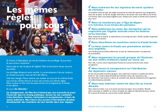Programme Emmanuel Macron