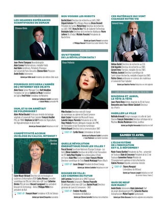 Futurapolis 2013, le programme