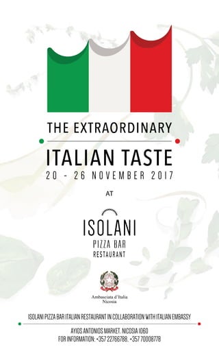 Seconda Settimana della Cucina Italiana nel Mondo