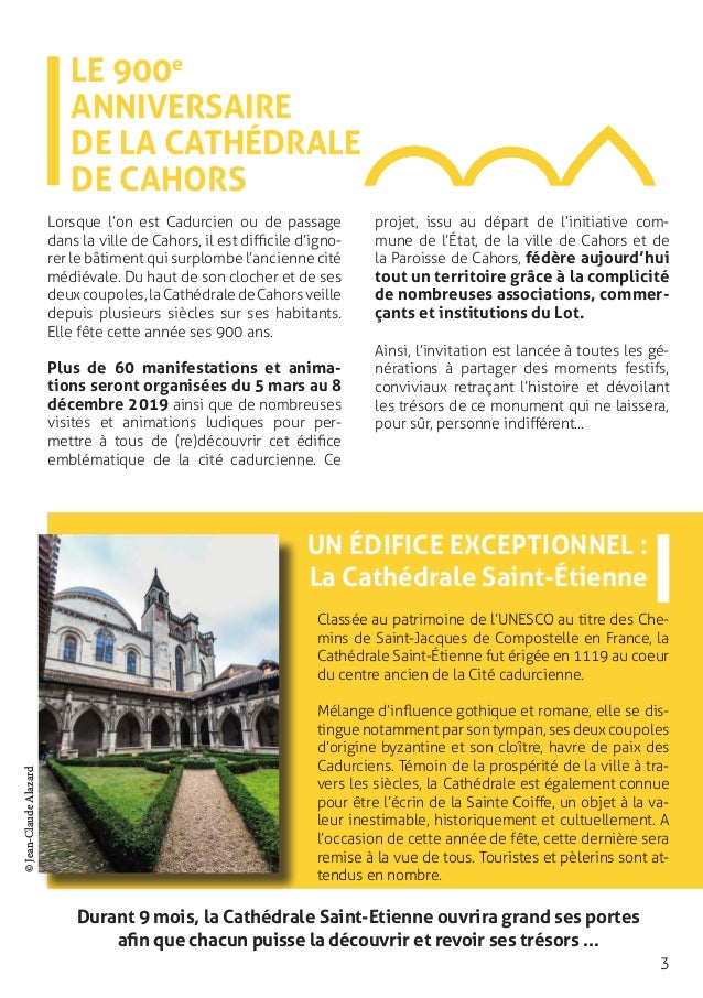 Le Programme Du 900e Anniversaire Le Programme Du 900e Anniversaire