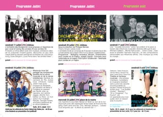 Programme 18e Nuits Estivales Du ChâTeau