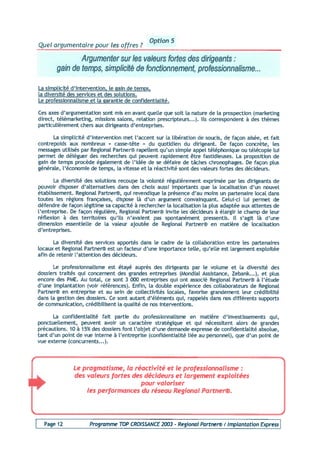 Programme 2003 Top Croissance