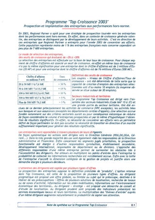 Programme 2003 Top Croissance