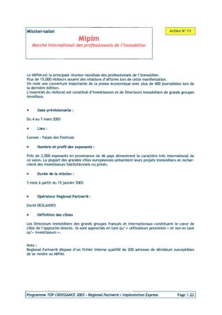 Programme 2003 Top Croissance