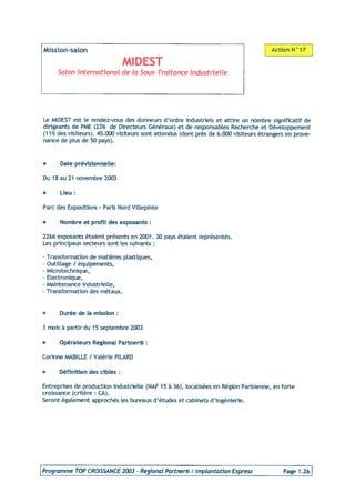 Programme 2003 Top Croissance