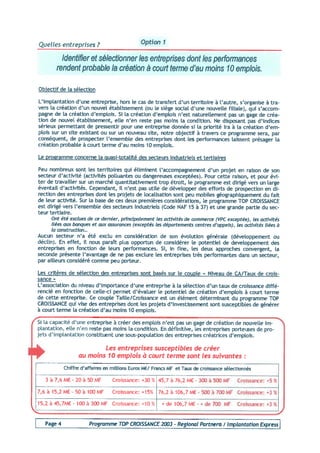 Programme 2003 Top Croissance